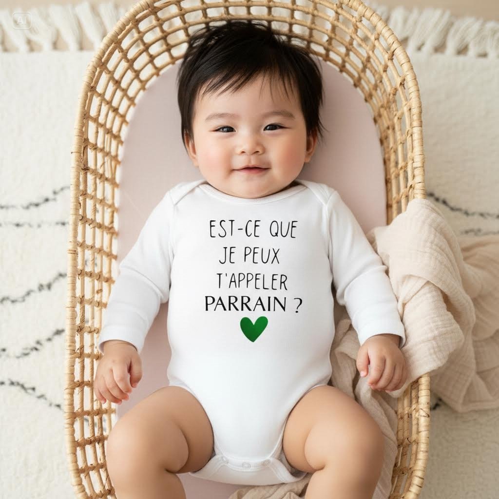 Body personnalisé "Est-ce que je peux t'appeler PARRAIN?"