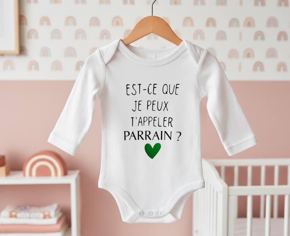 Body personnalisé "Est-ce que je peux t'appeler PARRAIN?"