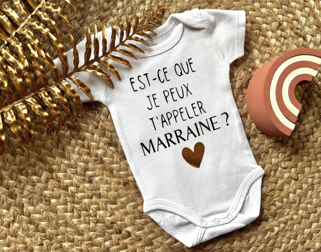Body personnalisé "Est-ce que je peux t'appeler MARRAINE?"