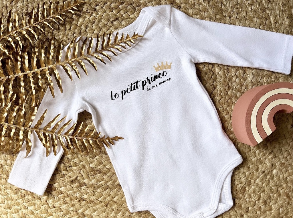 Body personnalisé "Le petit prince de mes mamans"
