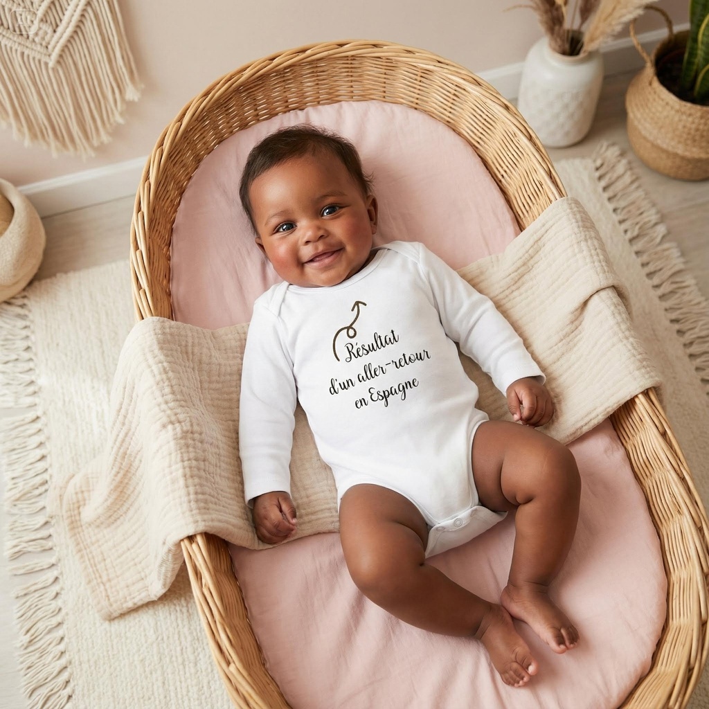 Body personnalisé "Résultat d'un aller-retour en Espagne"