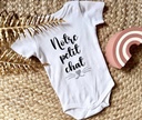 Body personnalisé "Notre petit chat" 