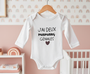 Body personnalisé "J'ai deux mamans géniales "