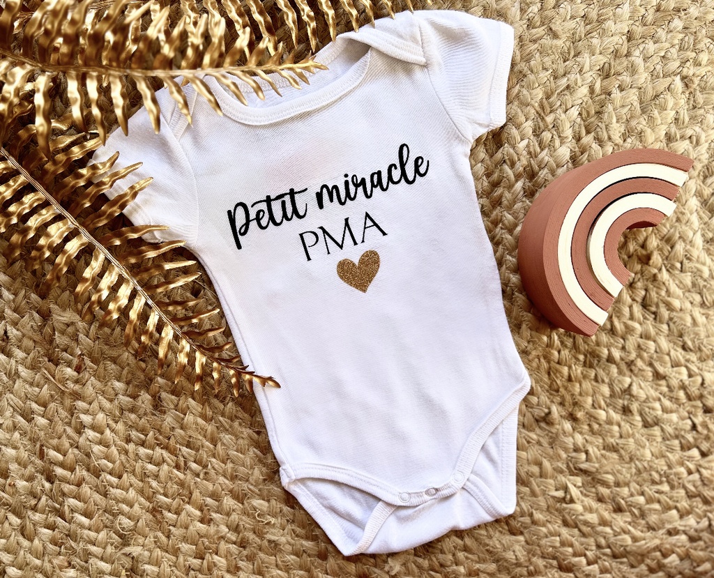 Body personnalisé "Petit miracle PMA"