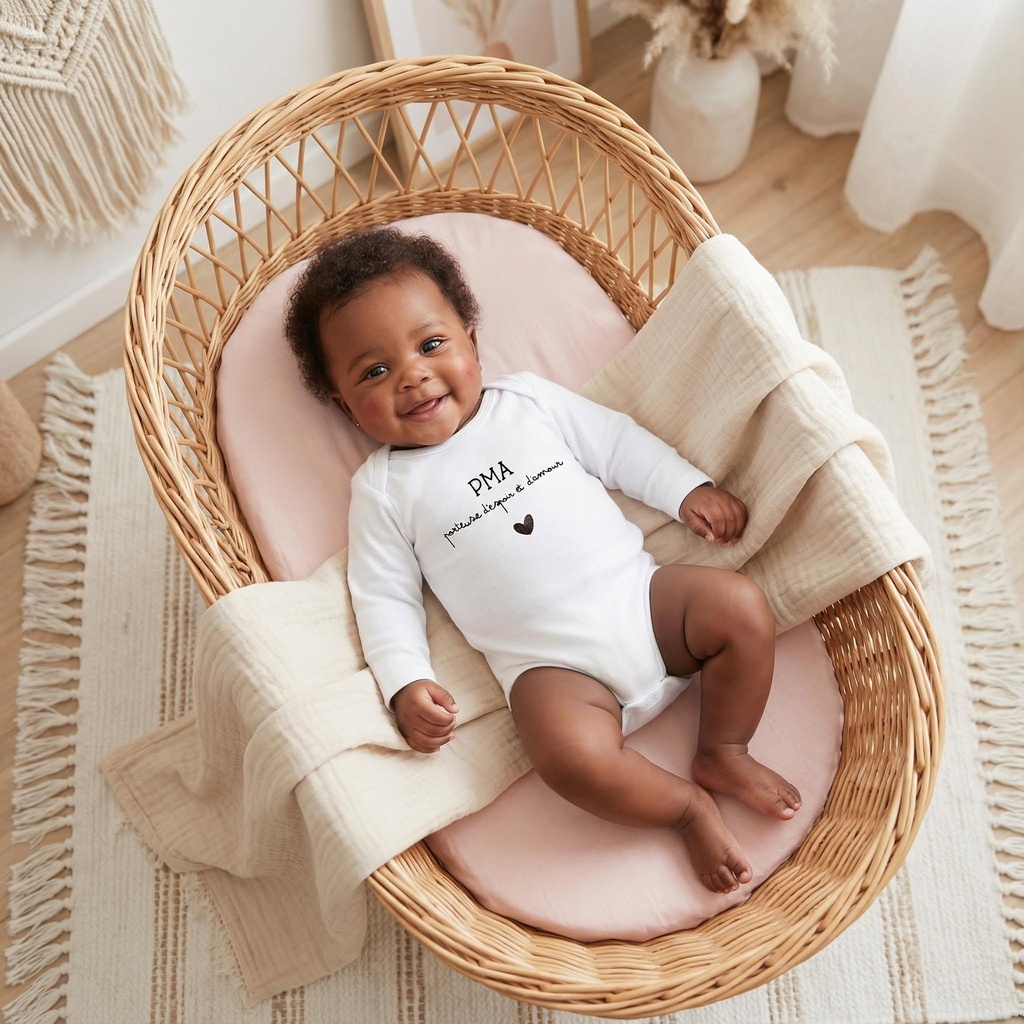 Body personnalisé "PMA porteuse d’espoir et d’amour"