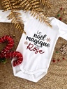 Body personnalisé "Le noël magique de (prénom)"