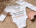 Body personnalisé "Tu es ma tata mais voudrais-tu être aussi ma marraine ?"