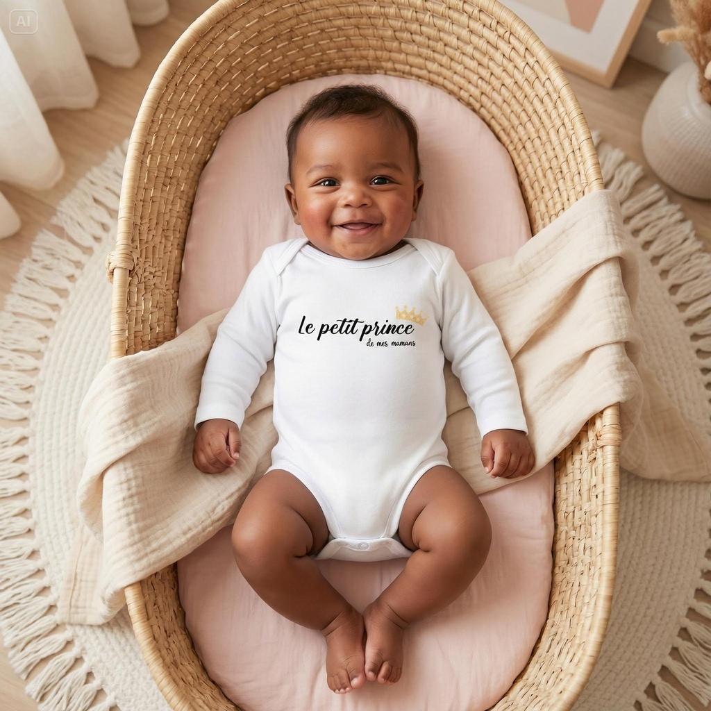 Body personnalisé "Le petit prince de mes mamans"