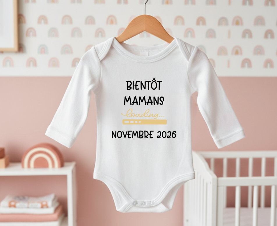 Body personnalisé "Bientôt mamans"