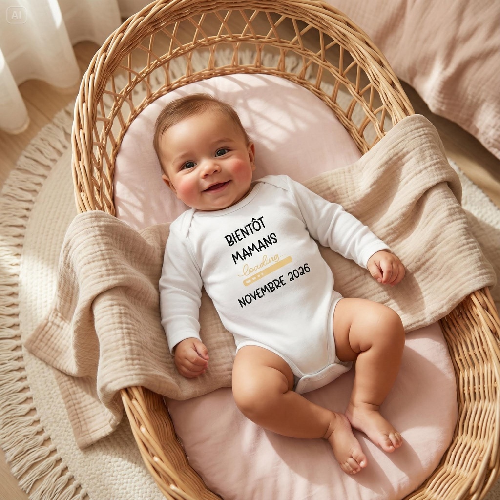 Body personnalisé "Bientôt mamans"