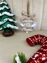 Boule de Noël plexiglass "MAMIE"  