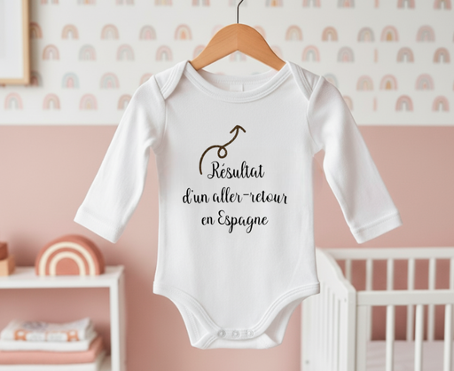 Body personnalisé "Résultat d'un aller-retour en Espagne"