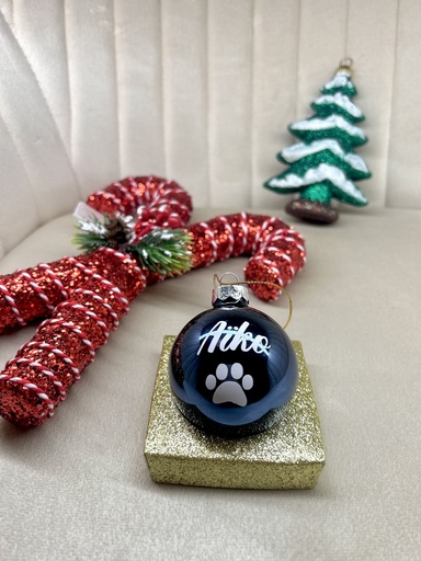 Boule de Noël en verre "CHIEN"   