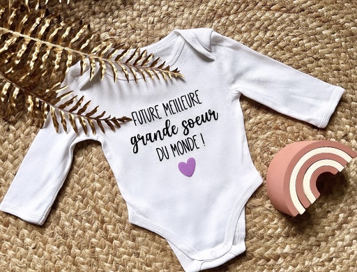 Body personnalisé "Futur meilleur grande soeur du monde!" (copie)