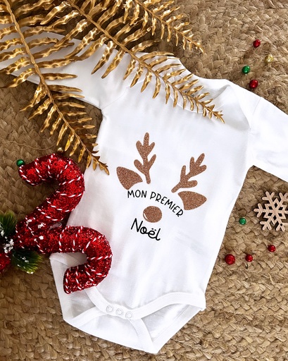 Body personnalisé "Mon premier Noël"