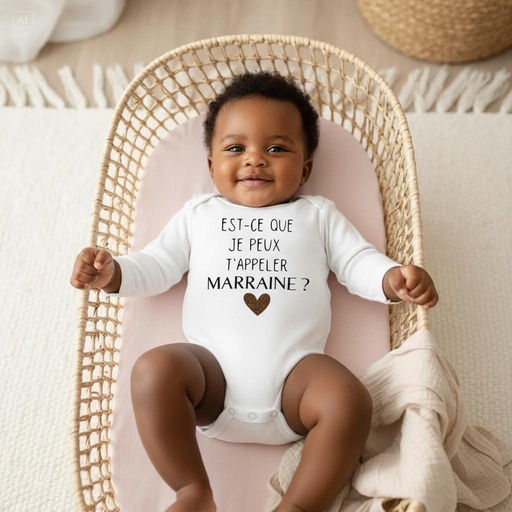 Body personnalisé "Est-ce que je peux t'appeler MARRAINE?"