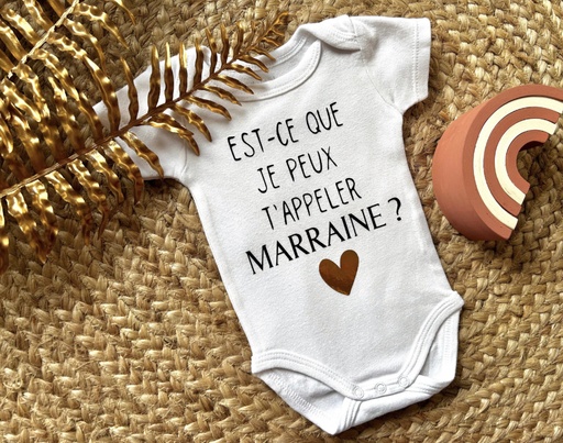 Body personnalisé "Est-ce que je peux t'appeler MARRAINE?"